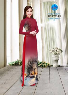 Vải áo dài cảnh mùa đông-DT 2745