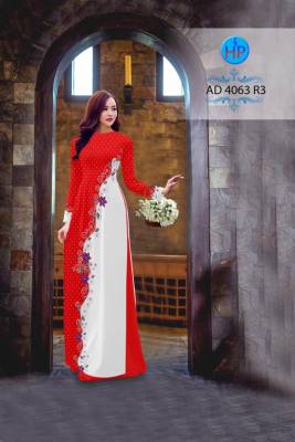 Vải áo dài hoa chạy dọc-DT 2751