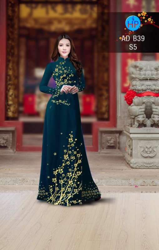 Vải áo dài hoa Mai vàng Vải áo dài hoa Mai vàng