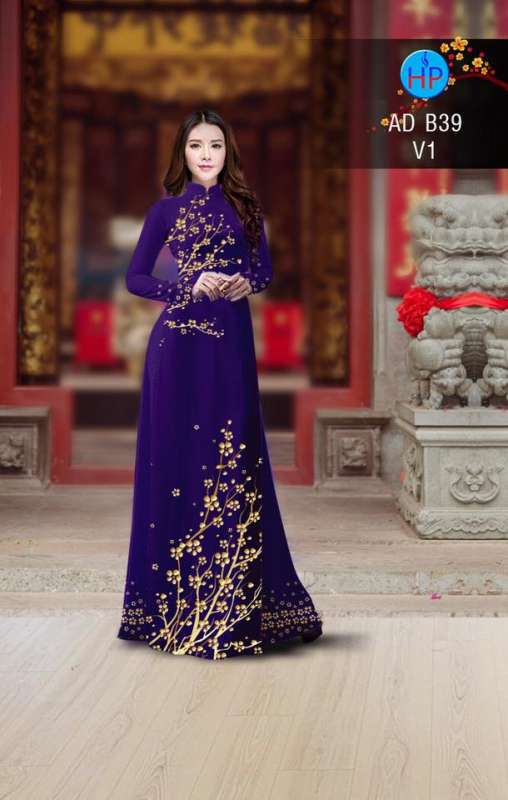 Vải áo dài hoa Mai vàng Vải áo dài hoa Mai vàng