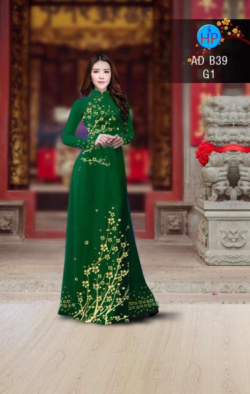 Vải áo dài hoa Mai vàng Vải áo dài hoa Mai vàng