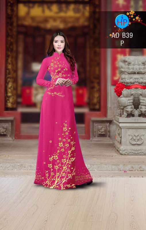Vải áo dài hoa Mai vàng Vải áo dài hoa Mai vàng