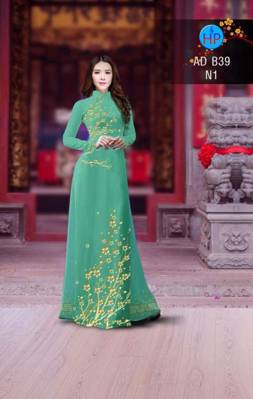 Vải áo dài hoa Mai vàng Vải áo dài hoa Mai vàng
