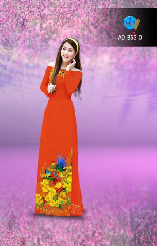 Vải áo dài hoa Mai vàng