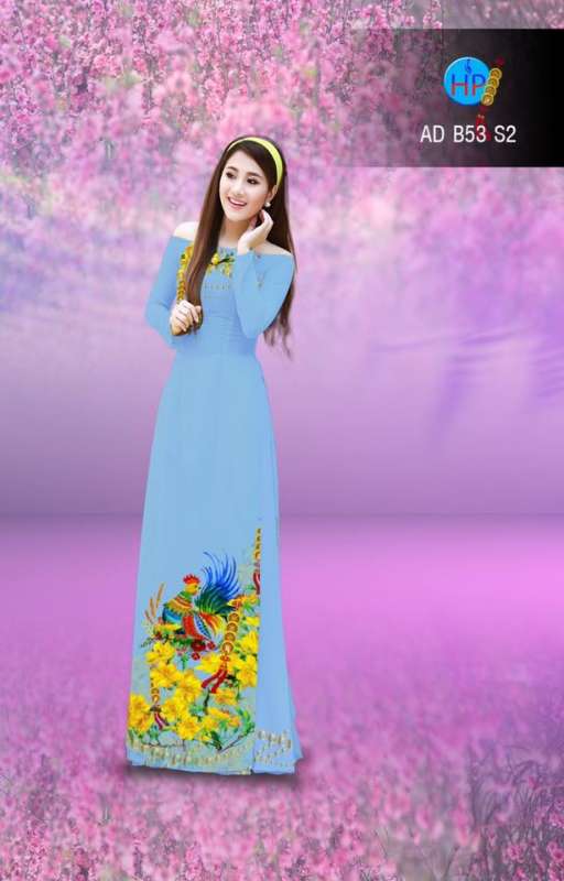 Vải áo dài hoa Mai vàng