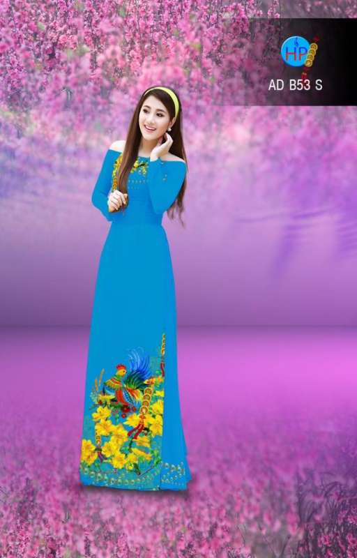 Vải áo dài hoa Mai vàng