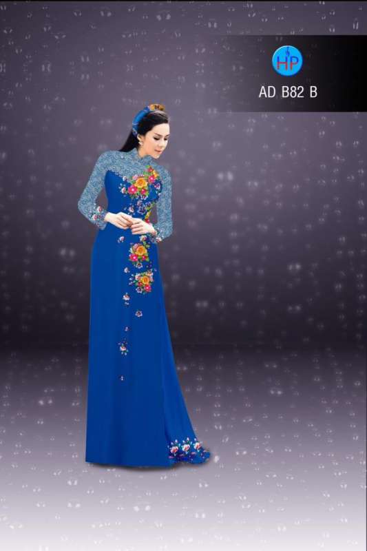 Vải áo dài hoa nhỏ