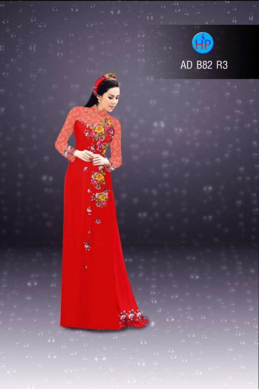 Vải áo dài hoa nhỏ