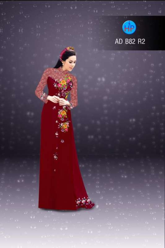 Vải áo dài hoa nhỏ