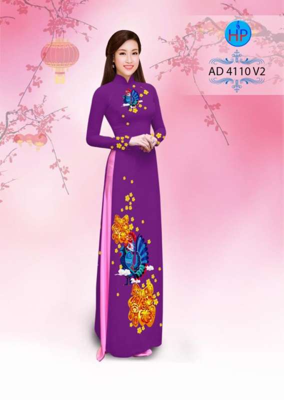 Vải áo dài tết Đinh Dậu Vải áo dài tết Đinh Dậu