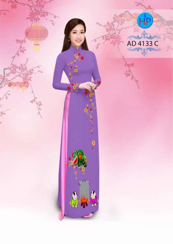 Vải áo dài bánh chưng bánh tét