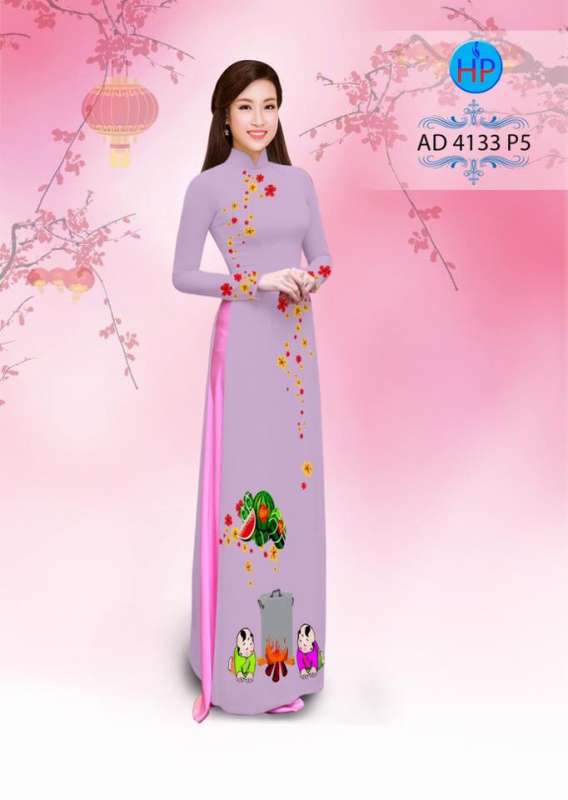 Vải áo dài bánh chưng bánh tét
