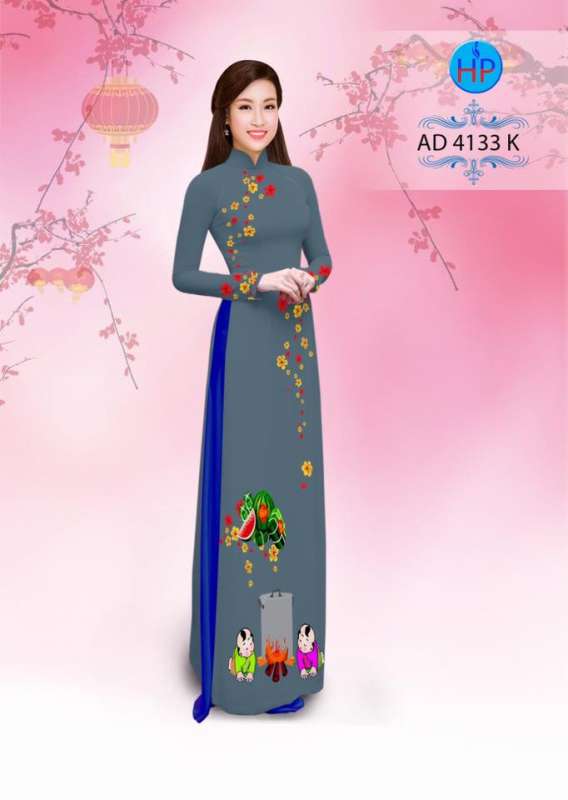 Vải áo dài bánh chưng bánh tét