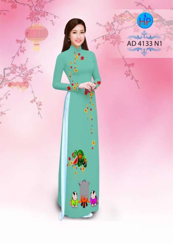 Vải áo dài bánh chưng bánh tét