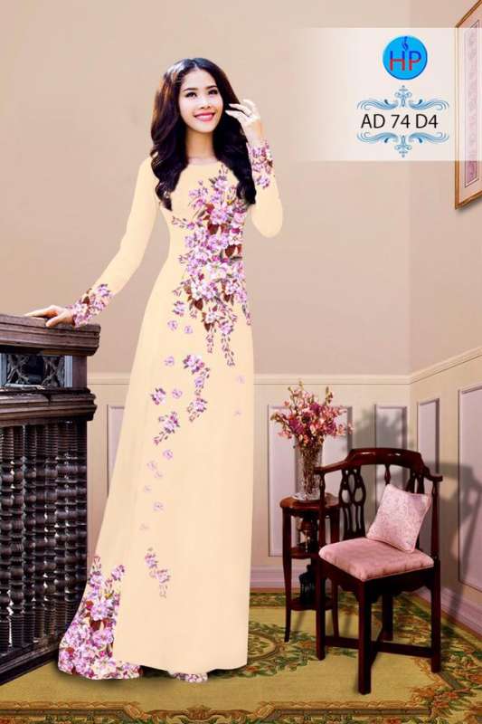 Vải áo dài hoa dây