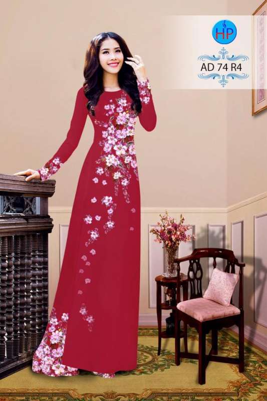 Vải áo dài hoa dây
