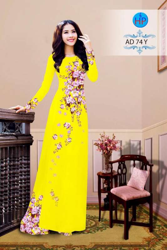 Vải áo dài hoa dây