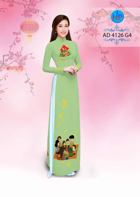 Vải áo dài tết sum vầy