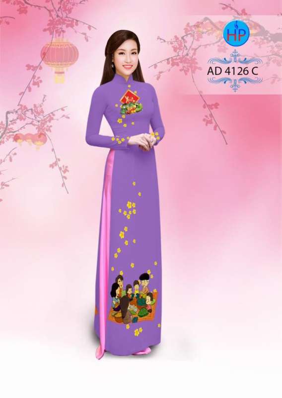 Vải áo dài tết sum vầy