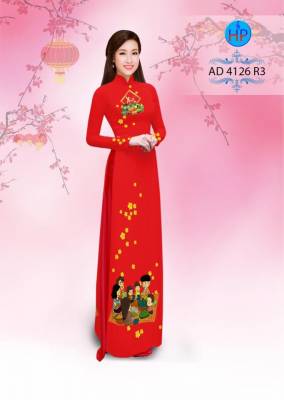 Vải áo dài tết sum vầy-DT 2787