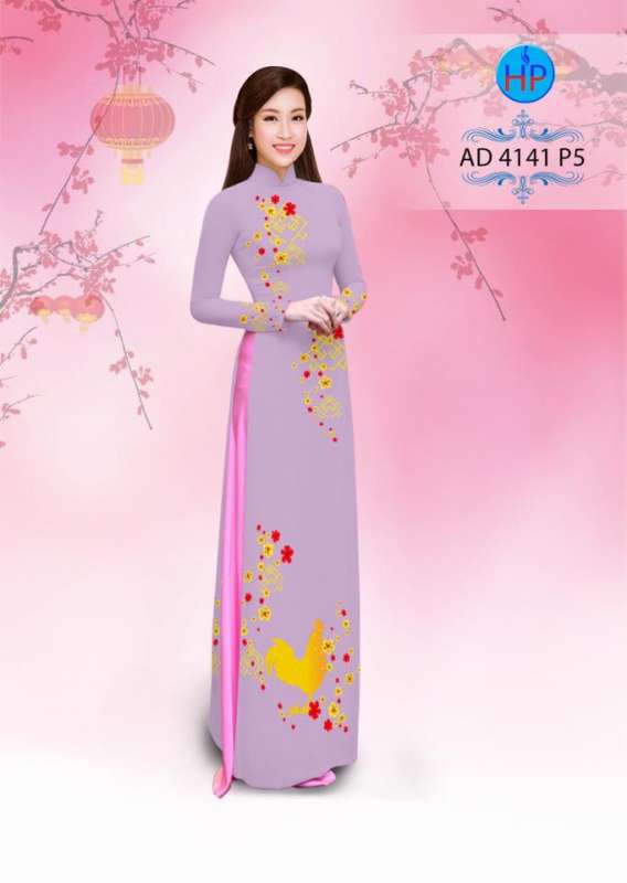 Vải áo dài tết Đinh Dậu 2017 Vải áo dài tết Đinh Dậu 2017