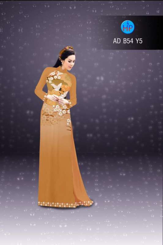 Vải áo dài hoa và chim