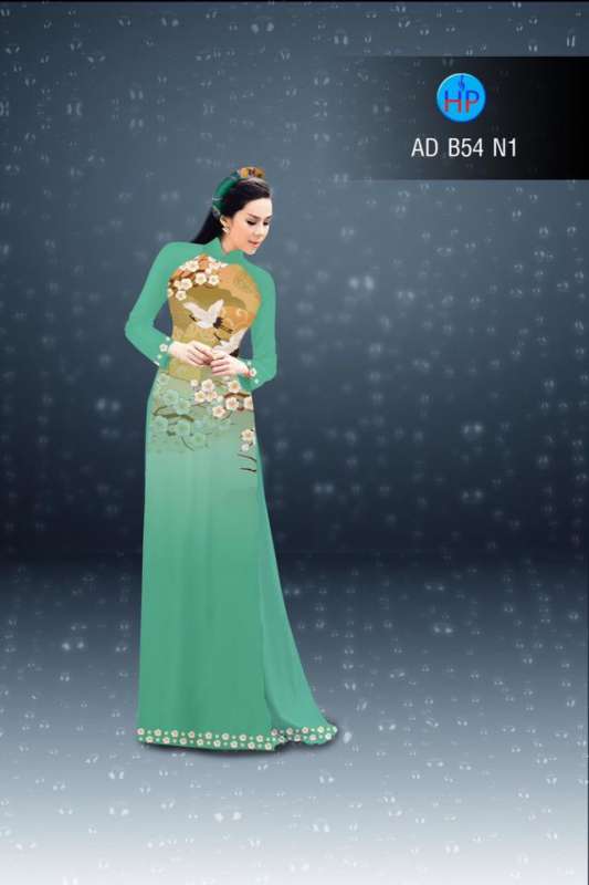 Vải áo dài hoa và chim