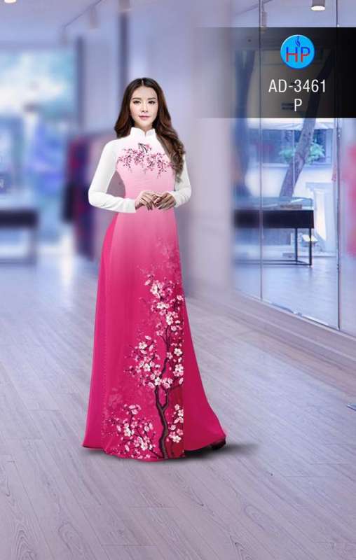Vải áo dài cành Đào