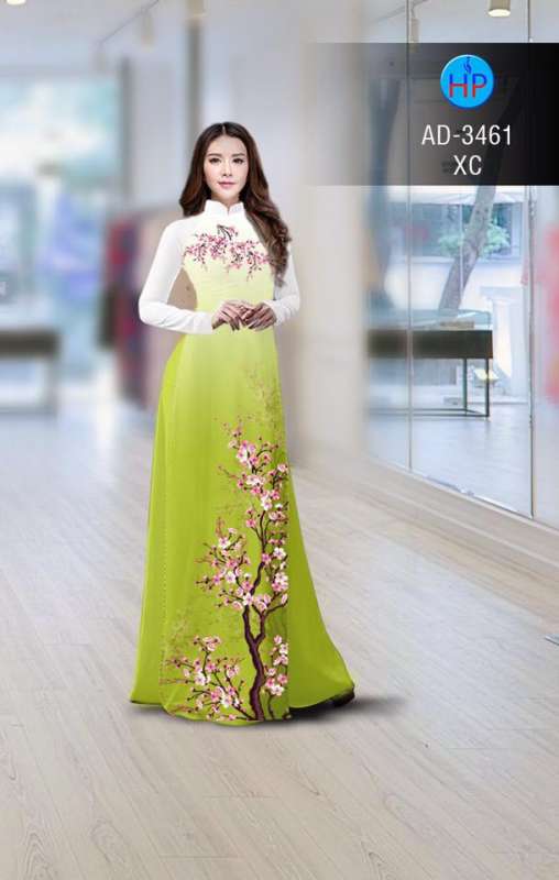 Vải áo dài cành Đào