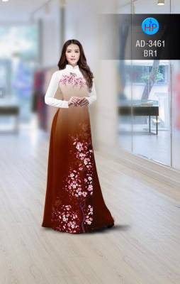 Vải áo dài cành Đào-DT 2802
