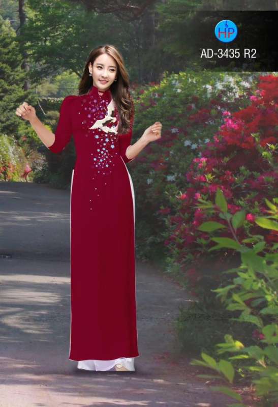 Vải áo dài chim cò