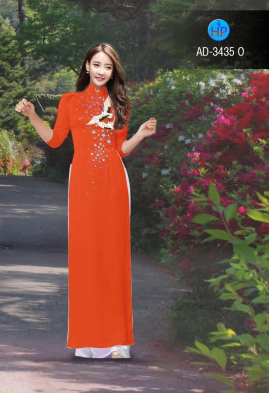 Vải áo dài chim cò