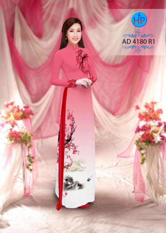 Vải áo dài phong cảnh