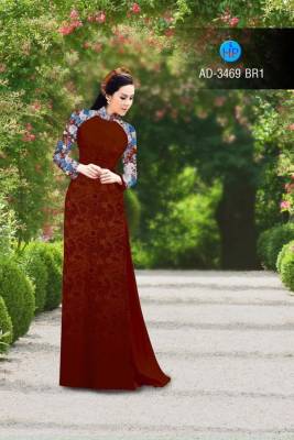 Vải áo dài hoa mờ-DT 2809