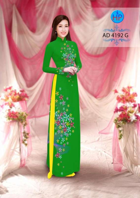 Vải áo dài hoa nhỏ