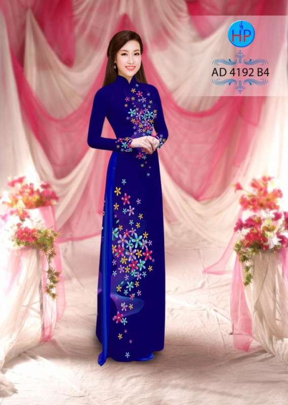 Vải áo dài hoa nhỏ
