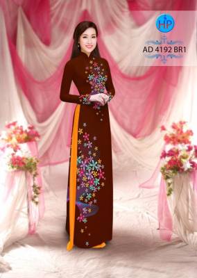 Vải áo dài hoa nhỏ-DT 2810