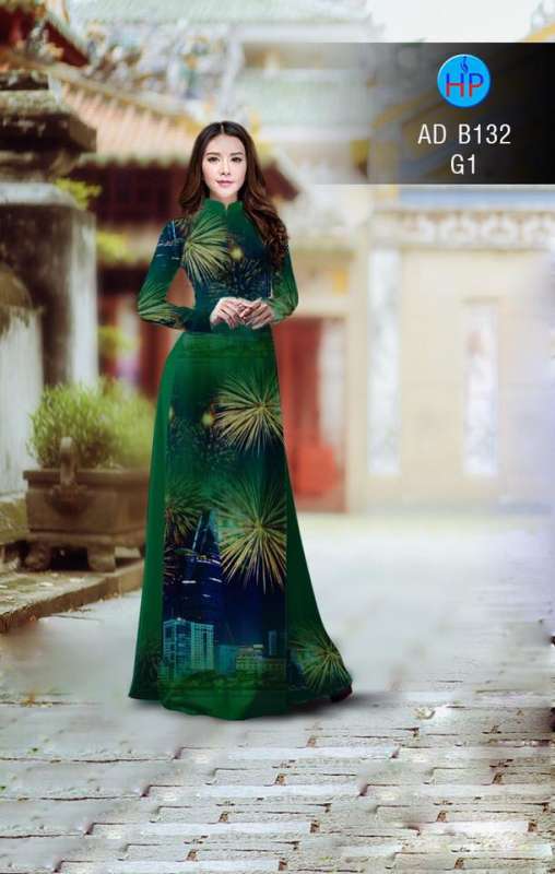 Vải áo dài pháo hoa