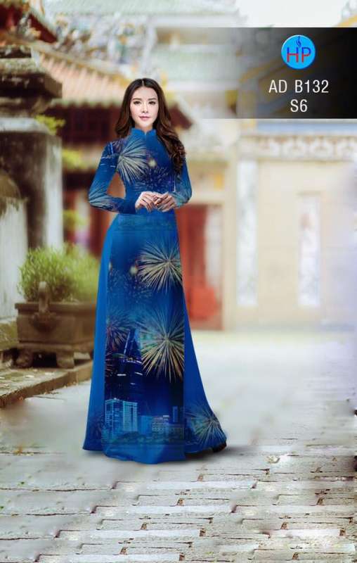 Vải áo dài pháo hoa