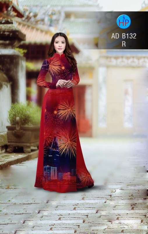 Vải áo dài pháo hoa