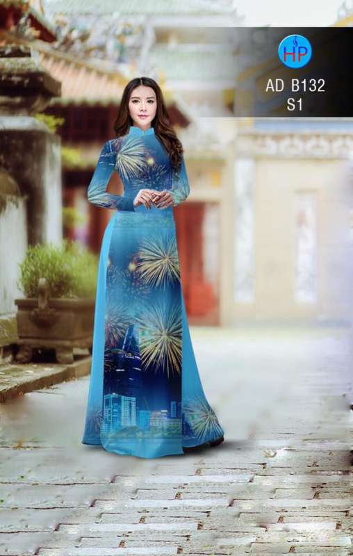 Vải áo dài pháo hoa