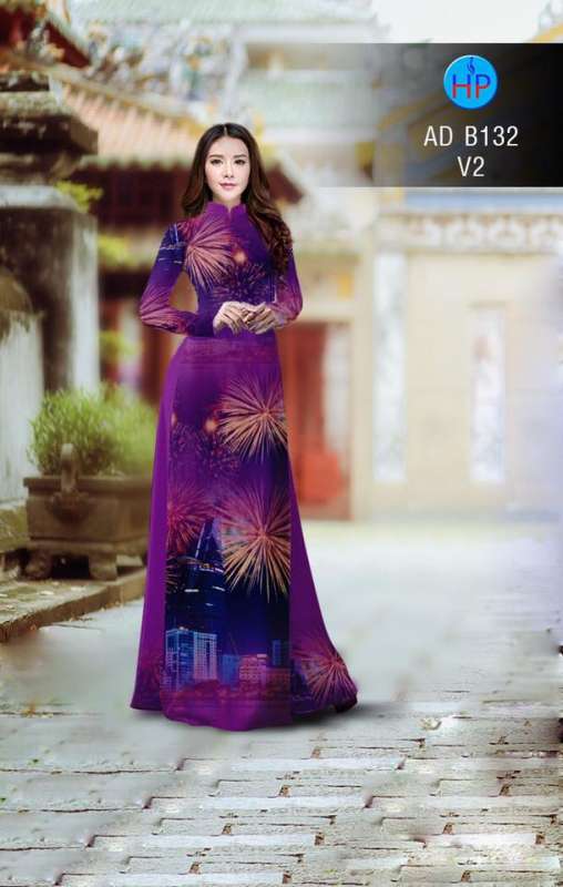 Vải áo dài pháo hoa