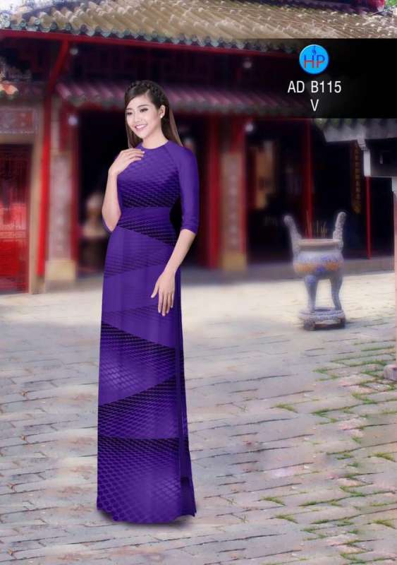 Vải áo dài hoa tiết sole