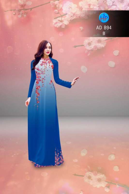 Vải áo dài hoa dây rơi