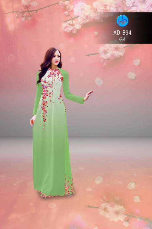 Vải áo dài hoa dây rơi