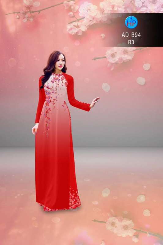 Vải áo dài hoa dây rơi