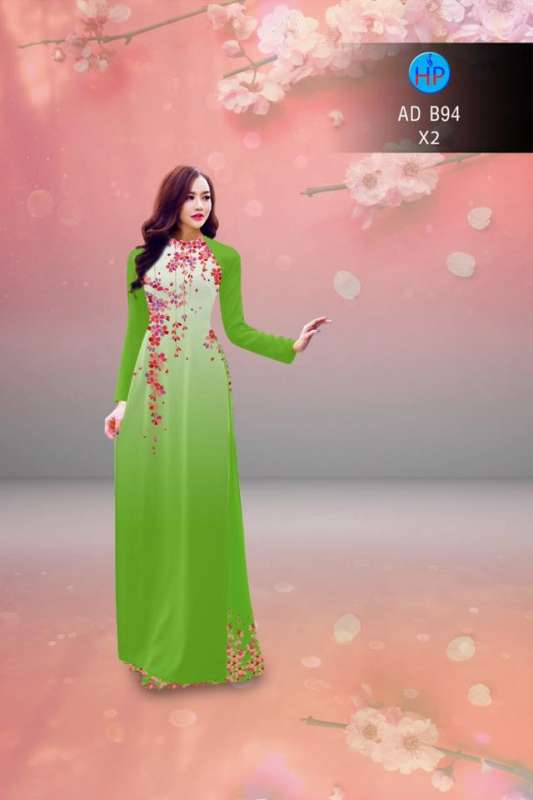 Vải áo dài hoa dây rơi