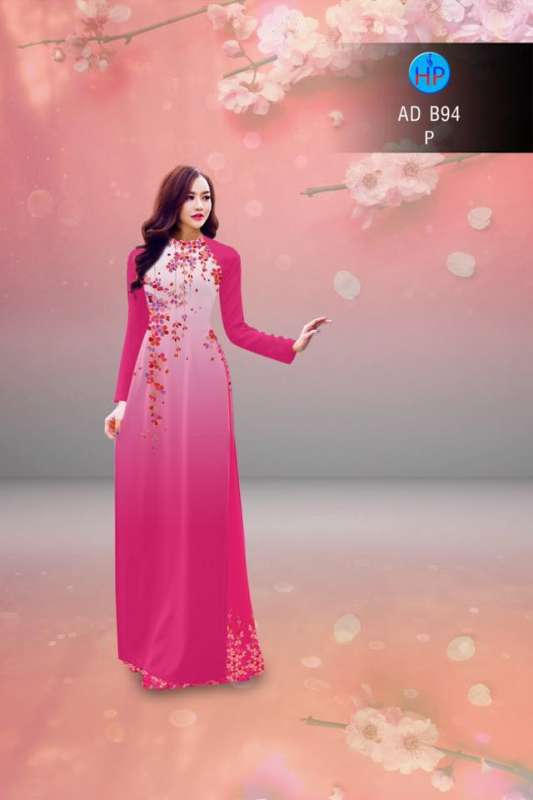 Vải áo dài hoa dây rơi