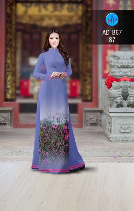 Vải áo dài cành Đào