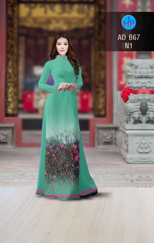 Vải áo dài cành Đào